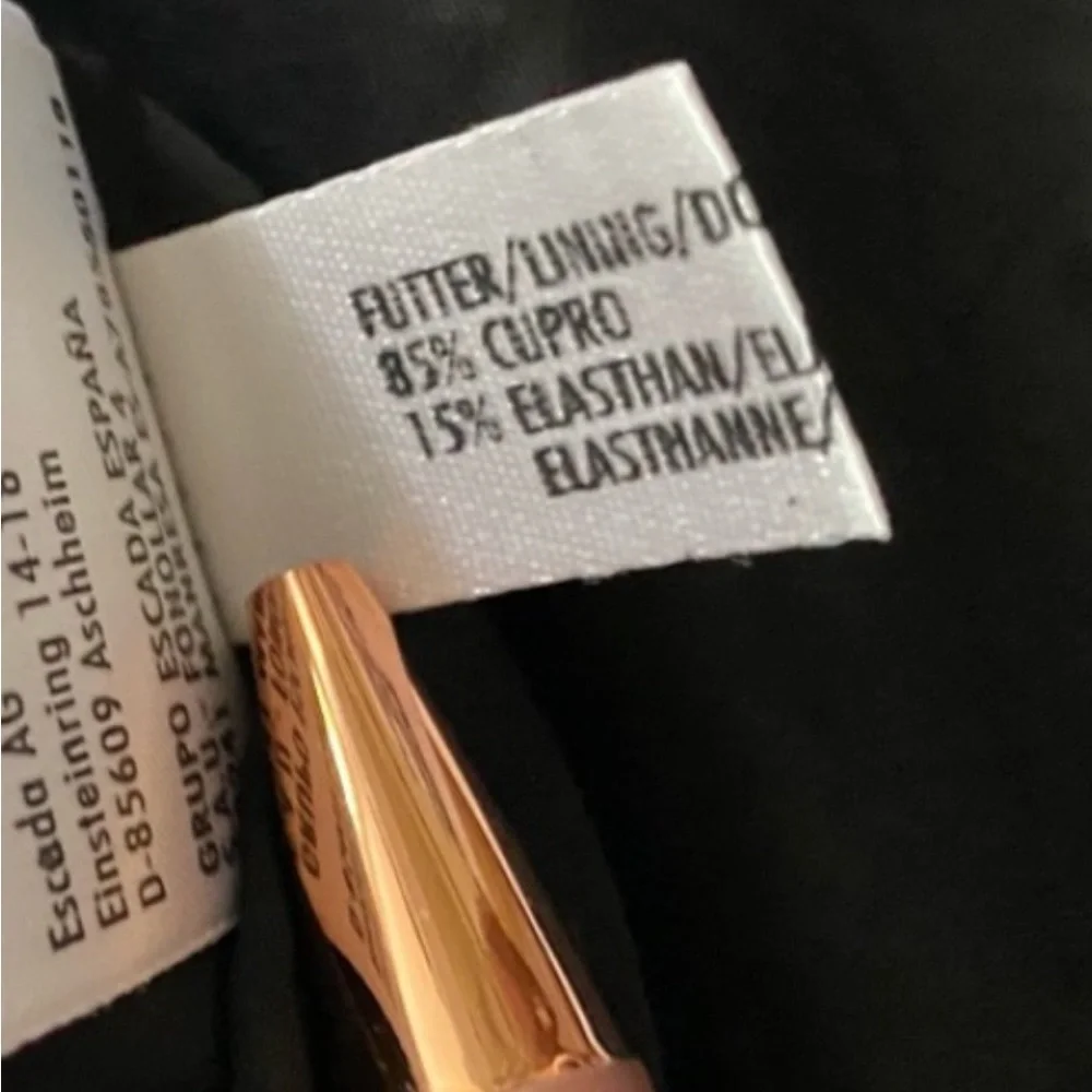 ESCADA Escada Skirt Black Pencil Cotton Skirt NWOT size Large size 44 - Picture 15 of 15